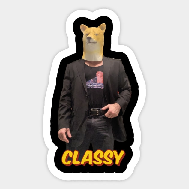 Classy AF Sticker by RKBJJ